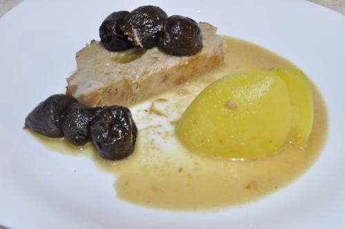 Jak uvařit vepřová pečeně na sušených švestkách ? Snadné recept, připravený za 30 - 45 minut